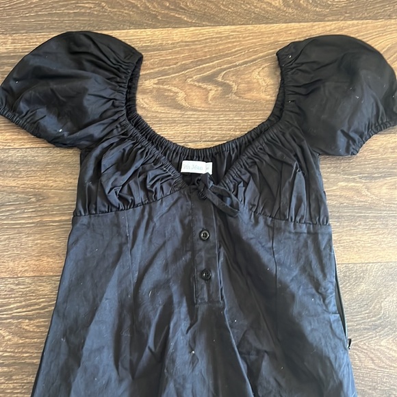 With Jean Black Dress Audrey Dress - Picture 3 of 5